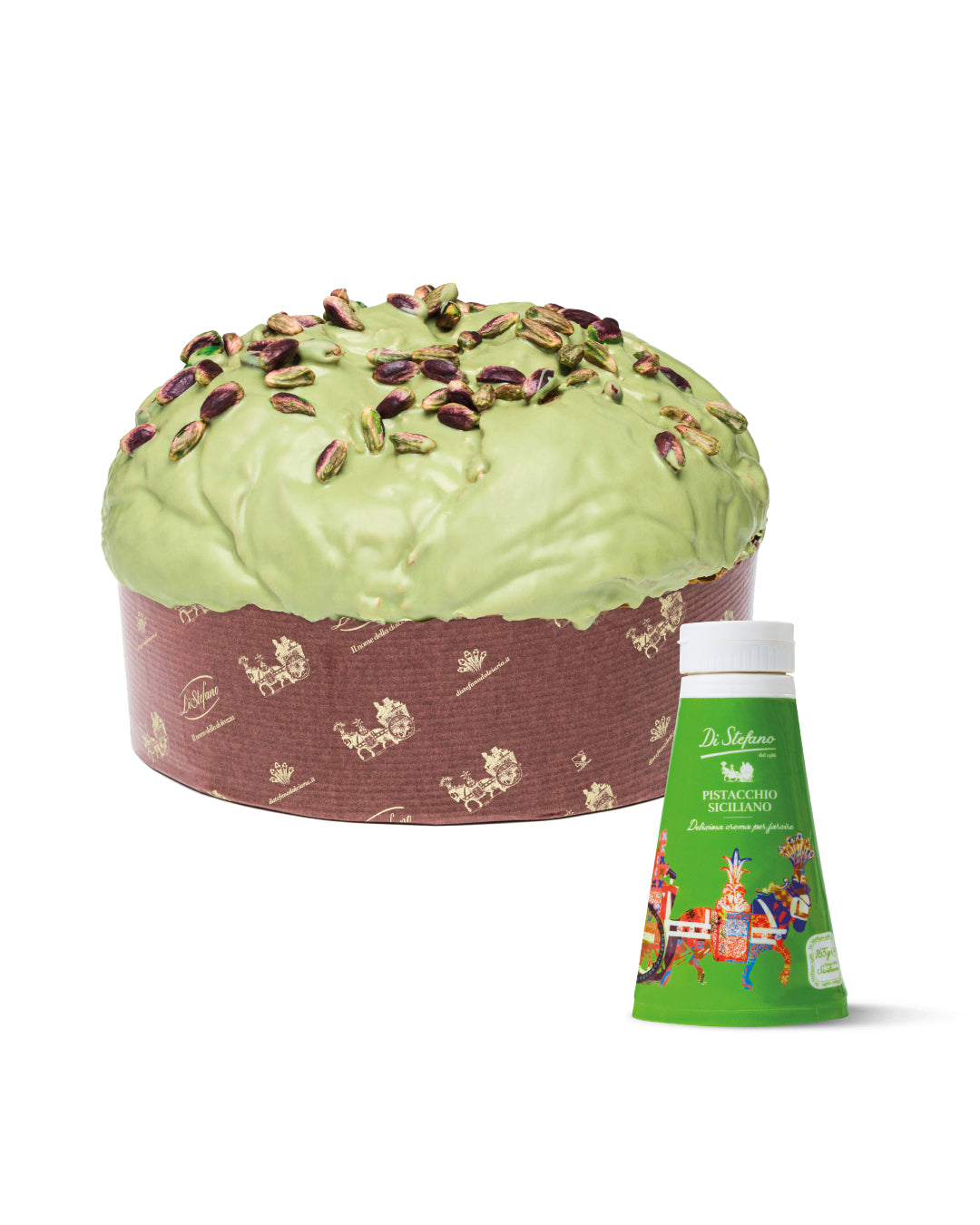 Panettone pistacchio siciliano + sac a poche 750 gr Di Stefano. - cod. DISTE22