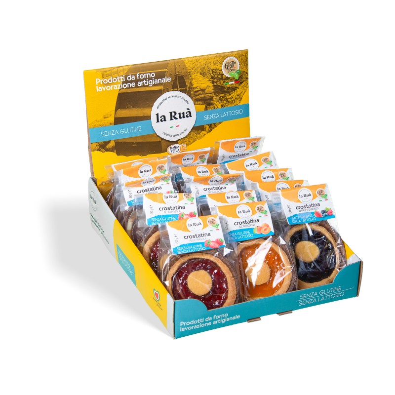 Scatola crostatine senza glutine 15 x 60gr Peila - cod. BISCOTTI33