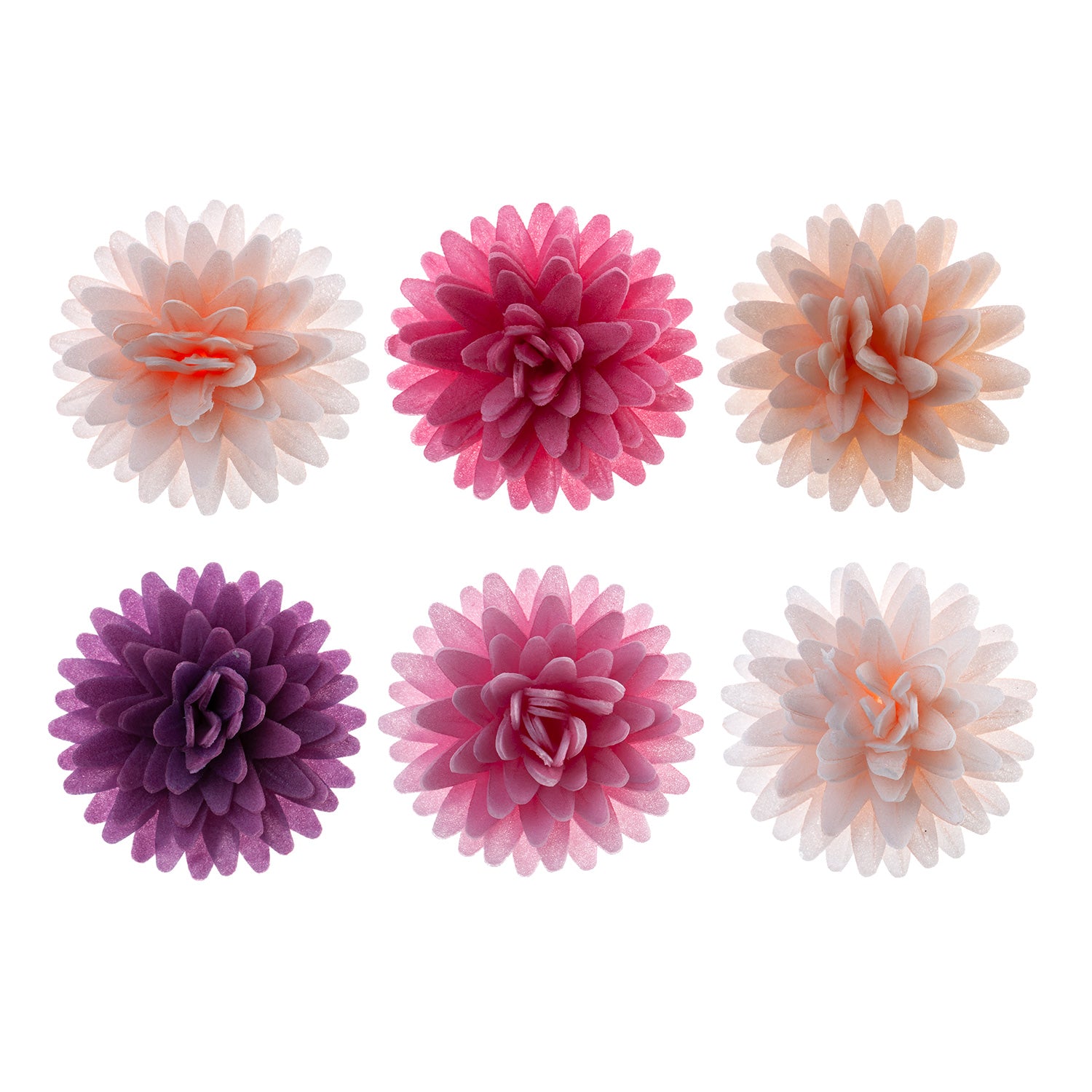 POMPONI DI CIALDA ASSORTIMENTO COLORE  4,5CM 12pezzi