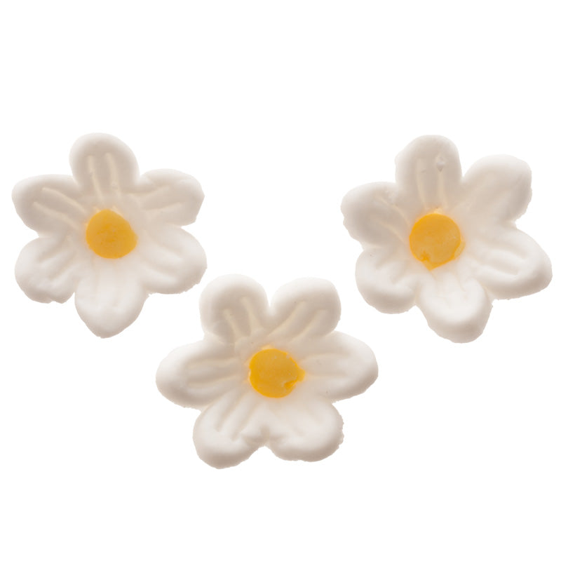 DECORAZIONE ZUCCHERO FIORE DI PRIMAVERA BIANCO 2 CM 250pezzi