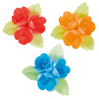 Fiori in Cialda Assortiti Foglie Verdi 6,5cm - 38 Pezzi