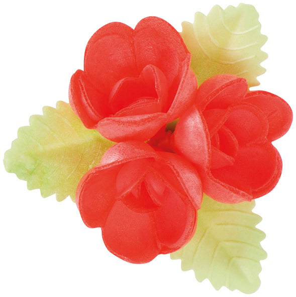 Fiori in Cialda Assortiti Foglie Verdi 6,5cm - 38 Pezzi