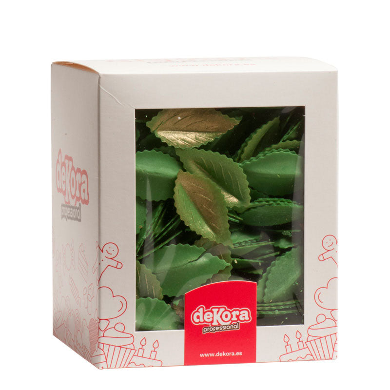 FOGLIA CIALDA VERDE METALLIZZATO 4,2 CM 400pezzi