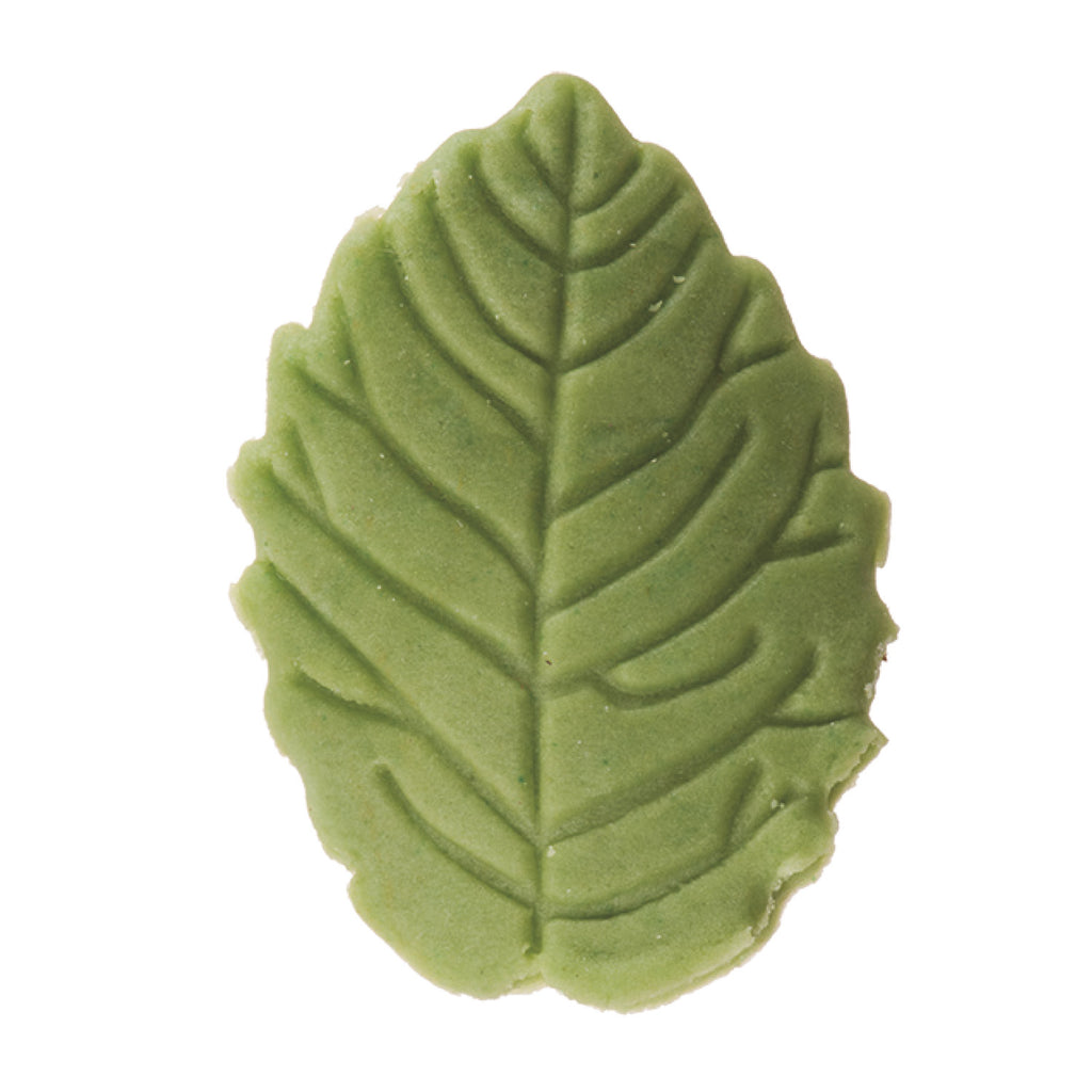 DECORAZIONE PASTA DI ZUCCHERO FOGLIA VERDE OLIVA 3,7CM 200pezzI