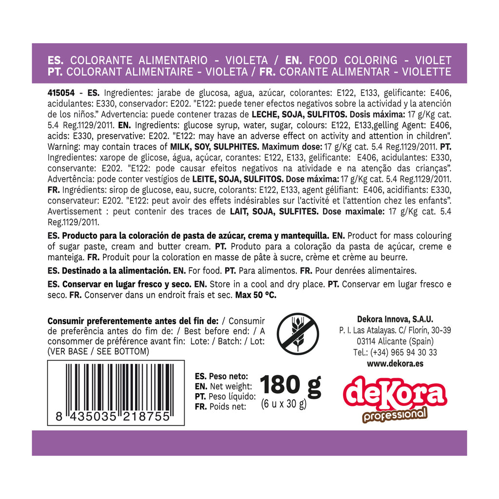 COLORANTE IN PASTA VIOLA 30gr