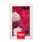 ROSA IN CIALDA COLORI ASSORTITI 7CM 15pezzi