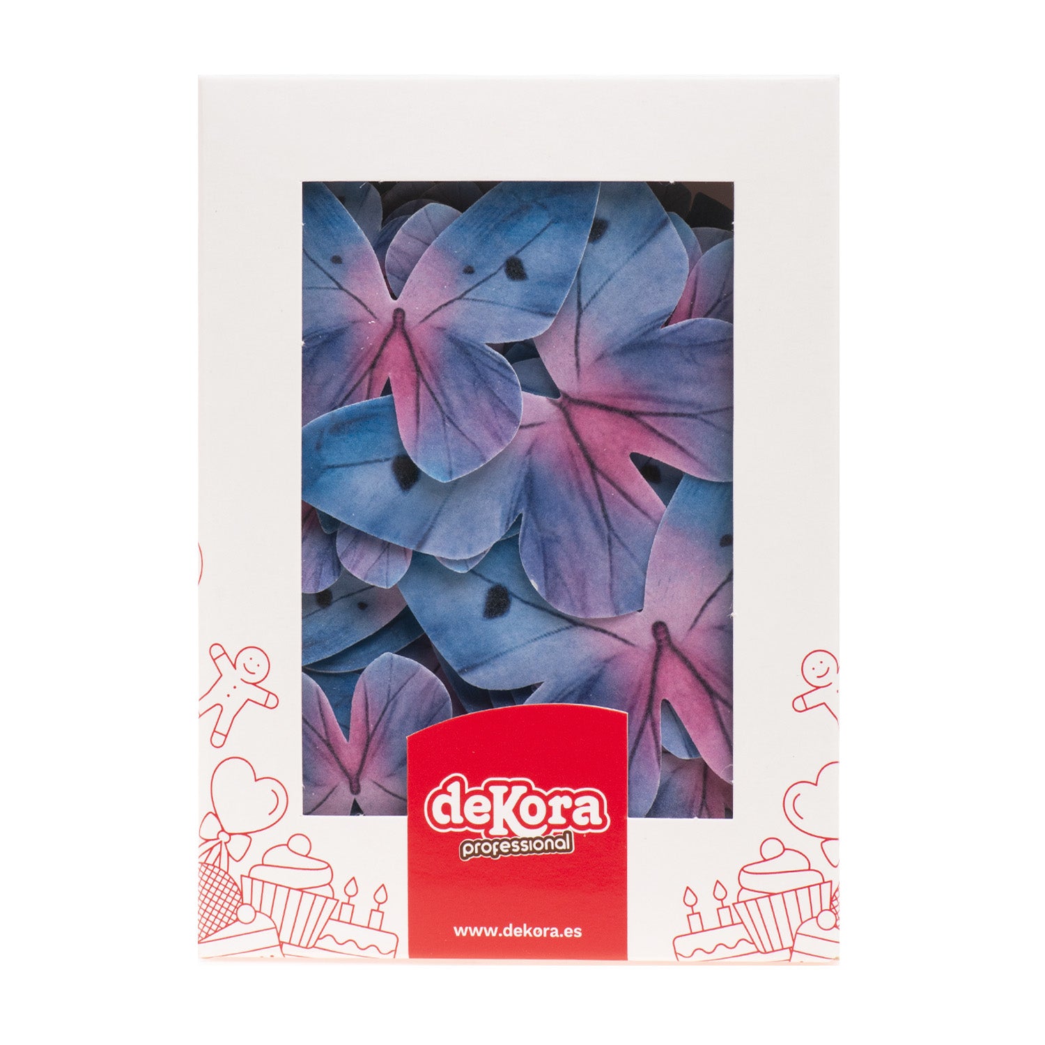 FARFALLE CIALDA TONI BLU 3-6CM 79pezzi