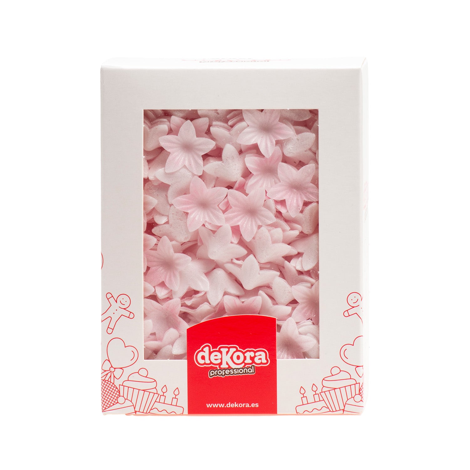 MINI FIORE DI CIALDA ROSA  2CM 400pezzi