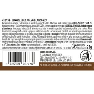 COLORE IN POLVERE LIPOSOLUBLE BIANCO 25GR