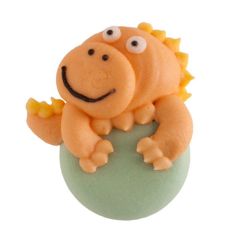 PASTA DI ZUCCHERO 2D DINOSAURI 3CM X 3CM 48PEZZI