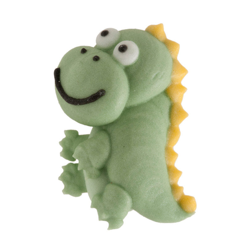 PASTA DI ZUCCHERO 2D DINOSAURI 3CM X 3CM 48PEZZI
