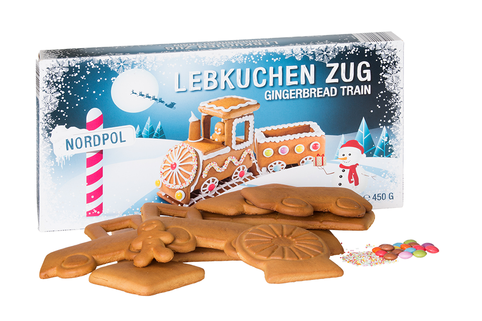 Trenino di pan di zenzero fai da te Pertzborn 450gr - cod. PERTZ06