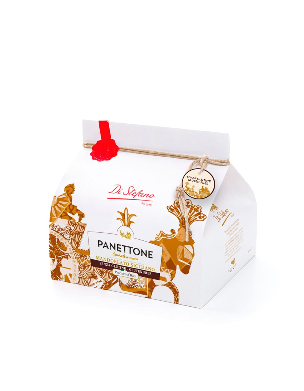 Panettone mandorlato gluten free bag 750 gr Di Stefano - cod. DISTE18
