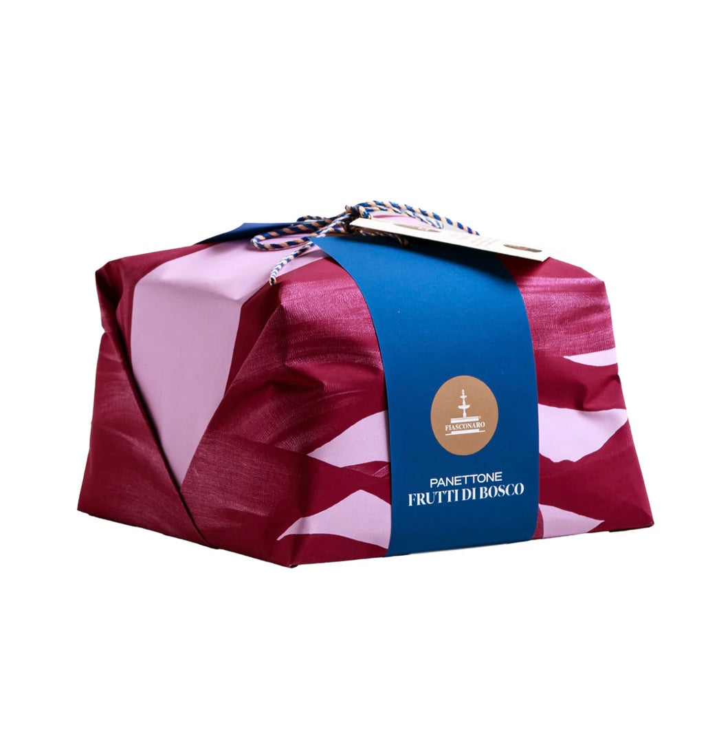Panett. frutti di bosco kg. 1 incarto regalo a mano Fiasconaro - cod. FIASCO05