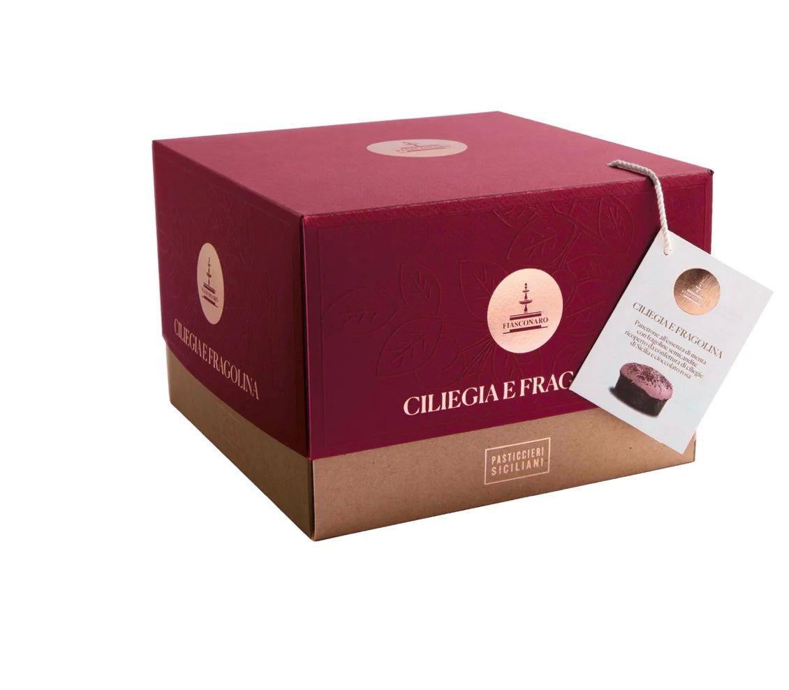 Panett. ciliegia e fragolina kg. 1 Fiasconaro - cod. FIASCO110