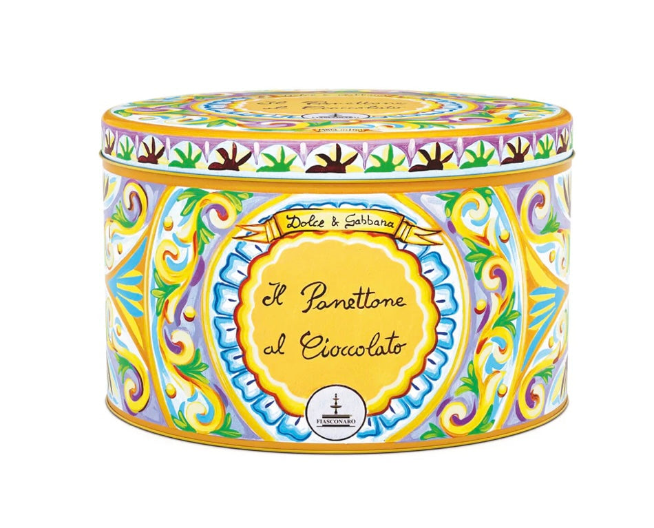 Panettone al cioccolato D&G kg. 0,5 latta Fiasconaro - cod. FIASCO141