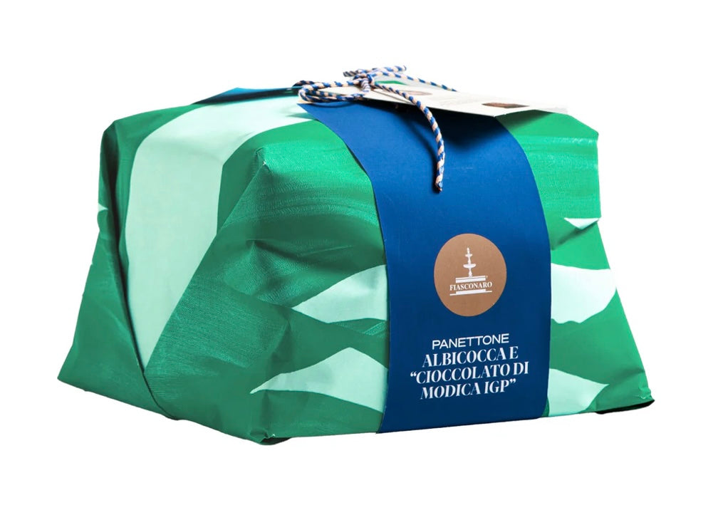 Panett. albicocca e cioccolato incarto mano 1 kg. Fiasconaro - cod. FIASCO19