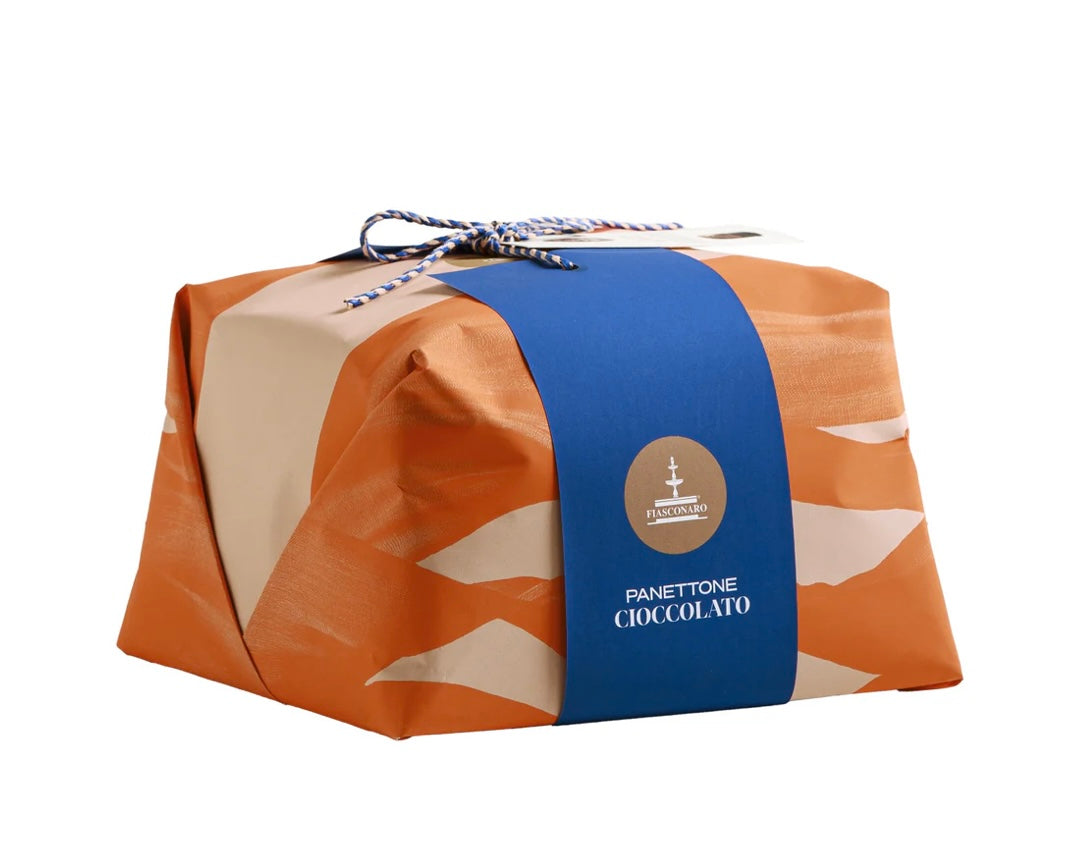 Panettone al cioccolato incartato a mano da 1 Kg Fiasconaro  - cod. FIASCO35