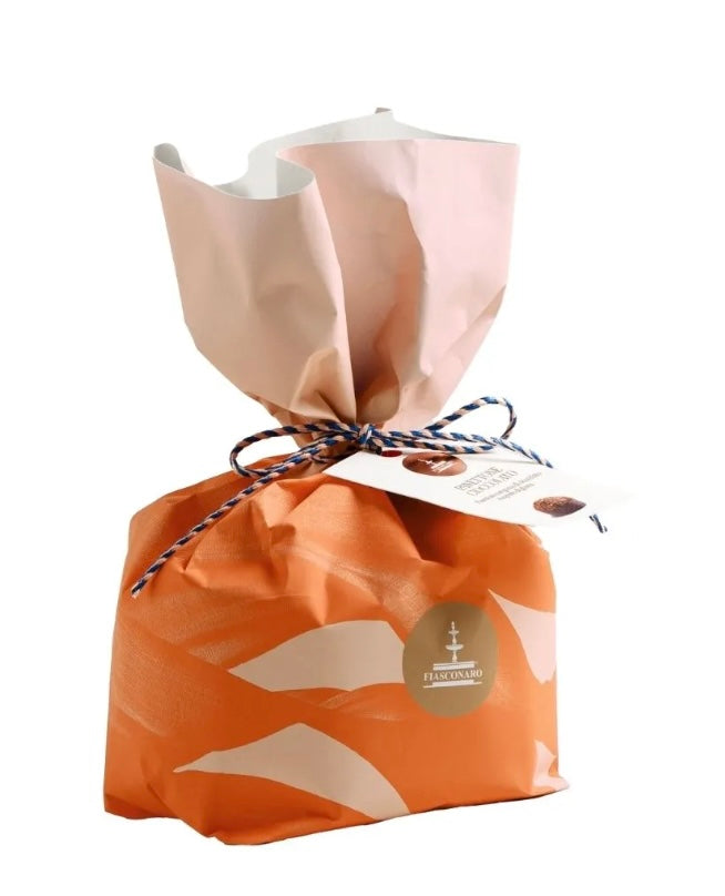 Panettone al cioccolato incartato a mano, 750 gr.  Fiasconaro - cod. FIASCO28