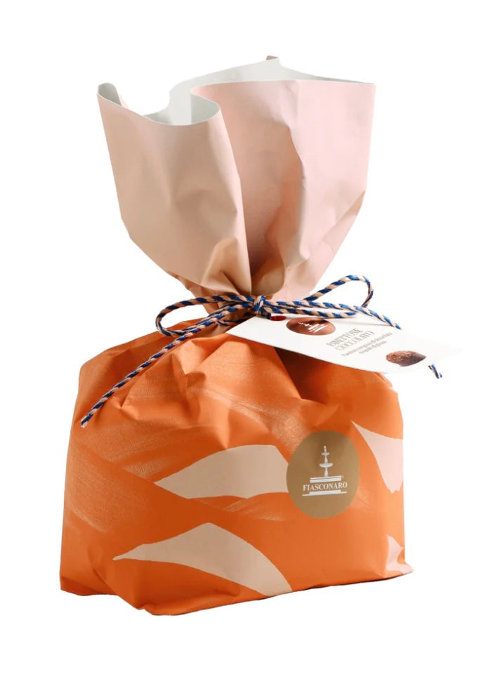 Panettone al cioccolato incartato a mano da 500gr Fiasconaro - cod. FIASCO37