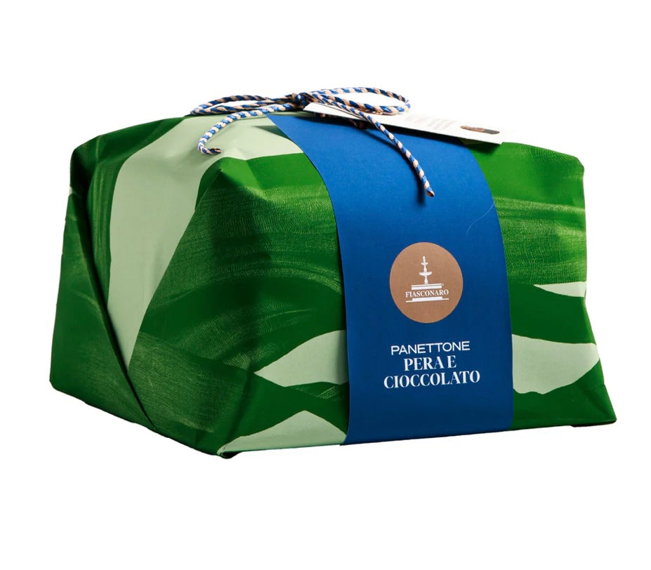 Panettone pera e cioccolato incartato a mano da 750 gr Fiasconaro - cod. FIASCO76