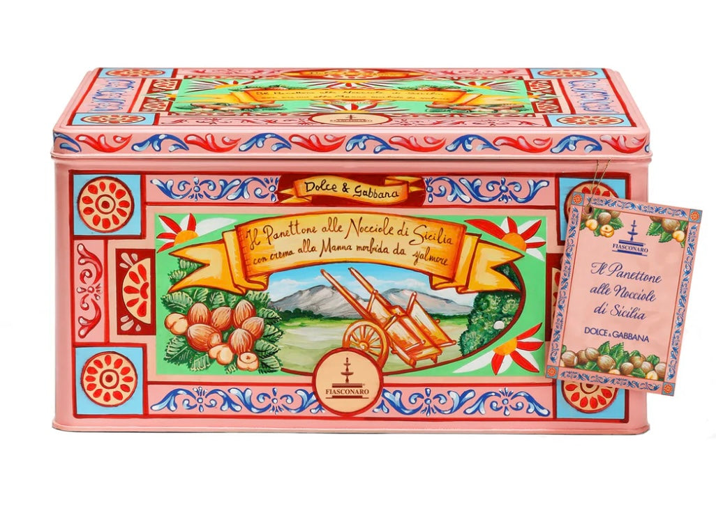 Panettone alle nocciole D&G con crema manna Fiasconaro da 1 Kg - cod. FIASCO156
