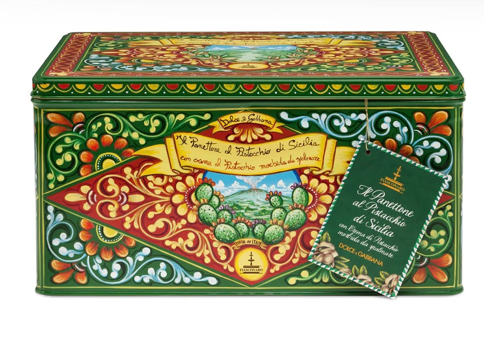 Panettone pistacchio 800gr con crema al pistacchio da 200gr D&G - cod. FIASCO157