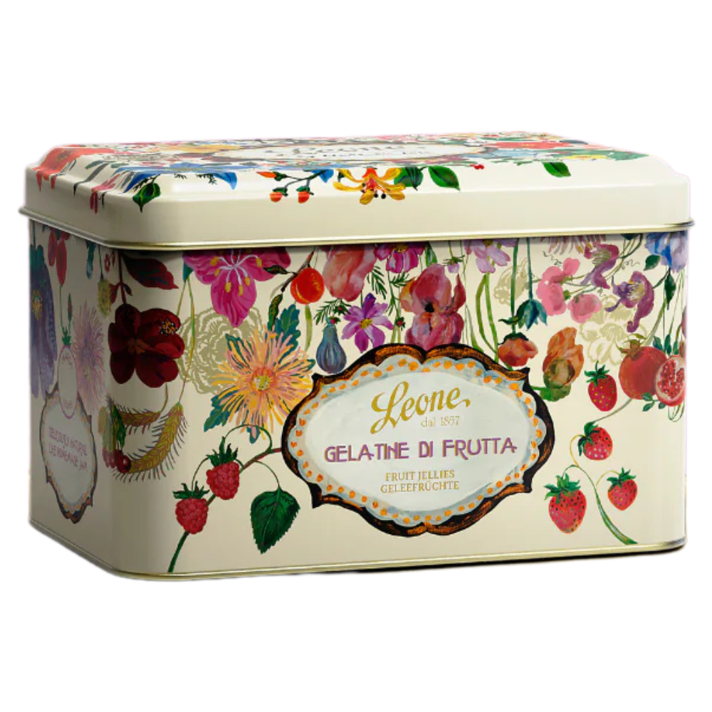 Gelatine di frutta con scatola in latta 200gr Leone - cod. LEO31