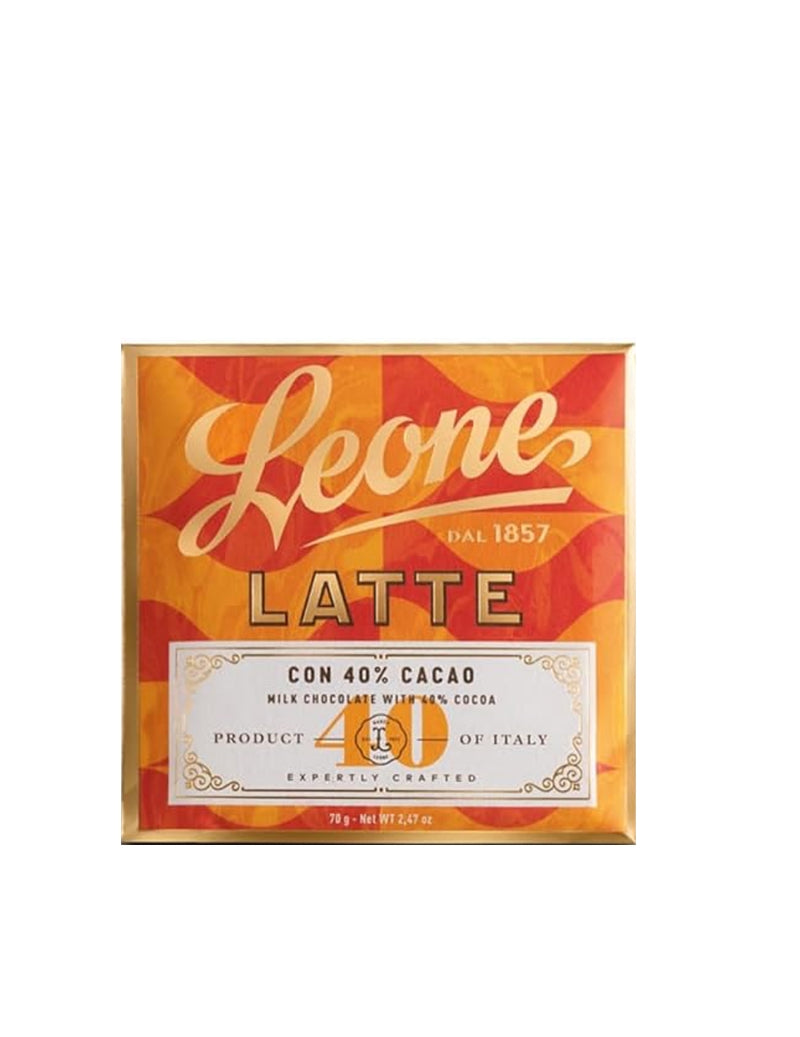 Tavoletta cioccolato al latte 40% 70gr Leone - cod. LEO22