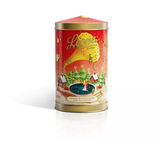 Latta carillon con cri cri fondenti assortiti 130 gr Leone - cod. LEO47