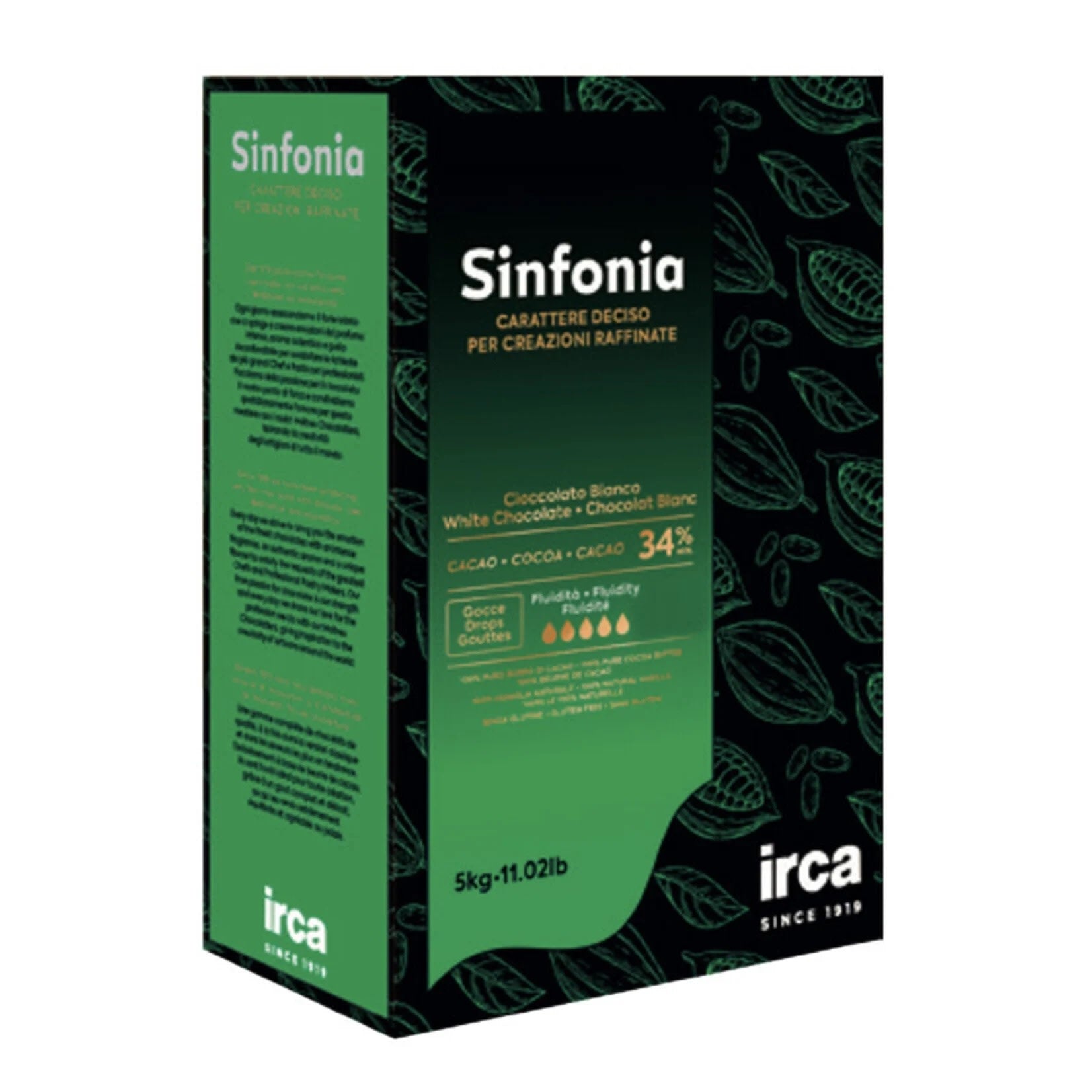 Cioccolato sinfonia bianco 34% 40-42 5Kg Irca - cod. IRCACIOCCO75