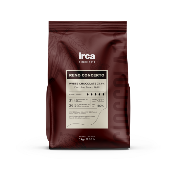 Reno Concerto Cioccolato Bianco 38/40 % - Irca 5 KG