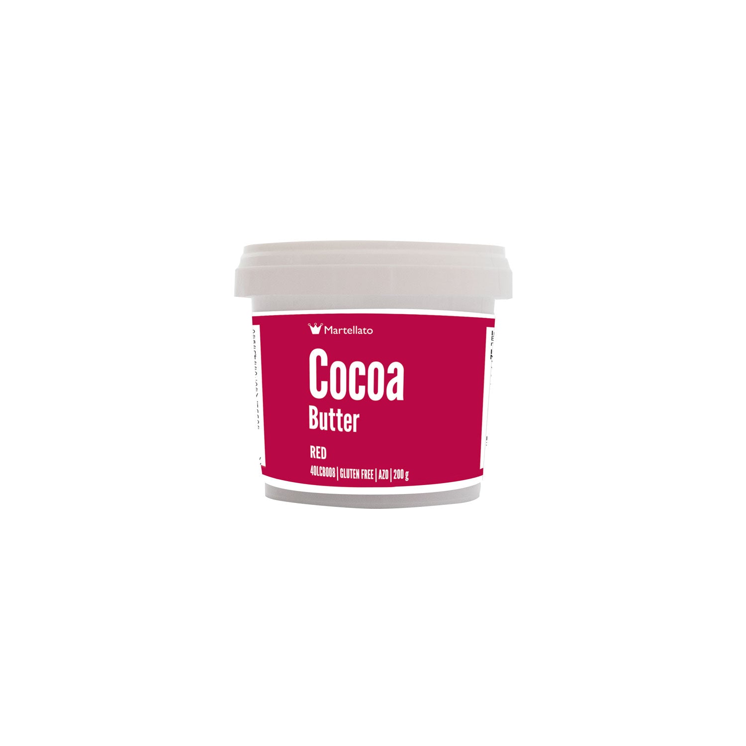 Colorante al Burro di Cacao Rosso 200g - Martellato