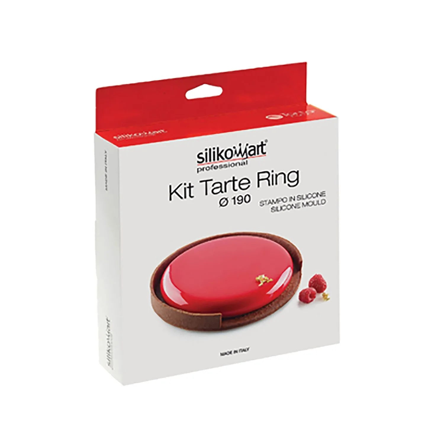 Kit tarte ring round ø190 mm - Stampo in silicone ø160 mm + anello - Silikomart