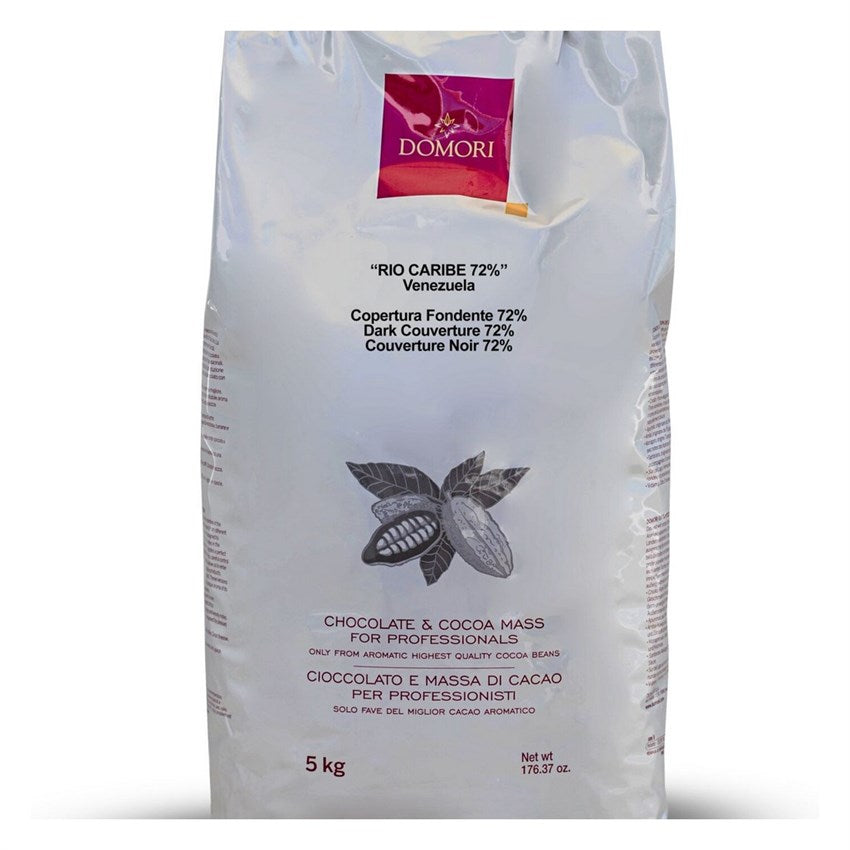 Cioccolato Rio Caribe fond 72% Venezuela Kg 5 - Domori