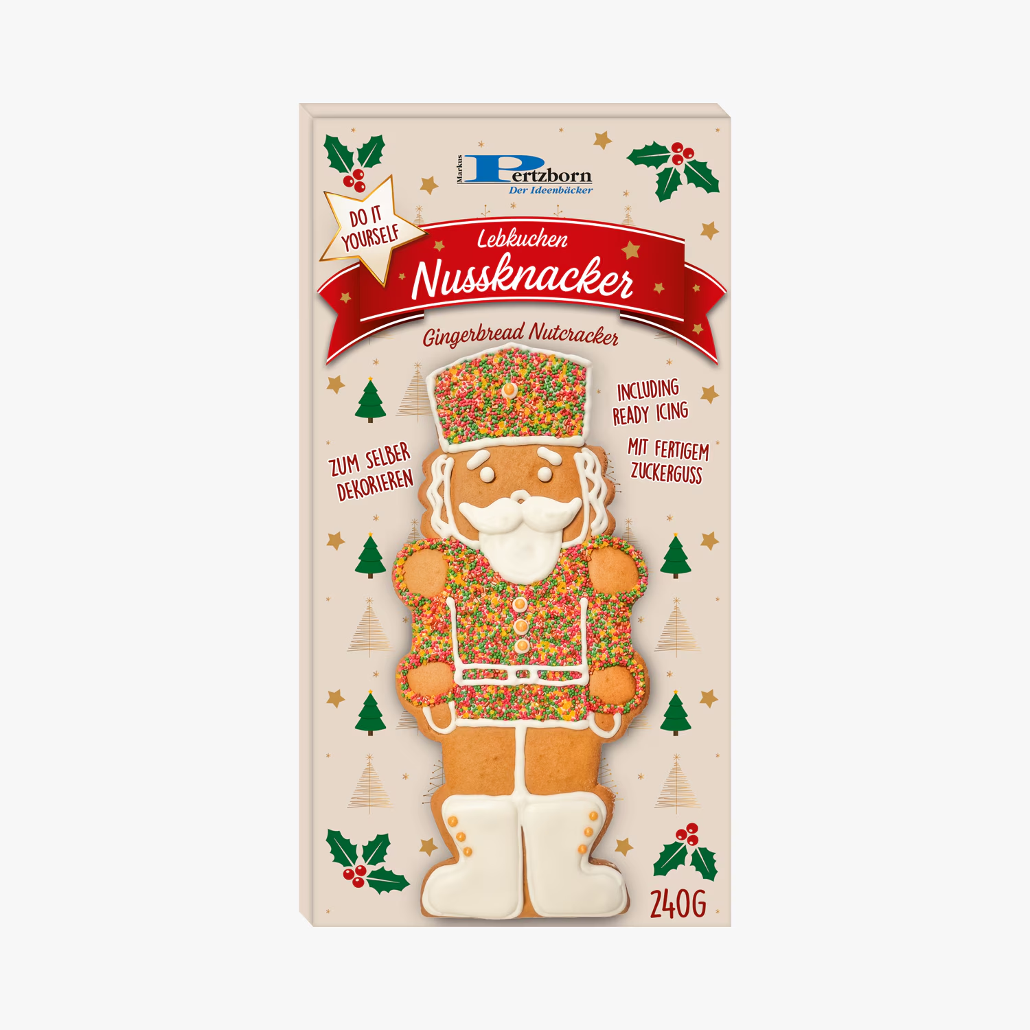 Kit schiaccianoci in pan di zenzero Pertzborn 240gr - cod. PERTZ05