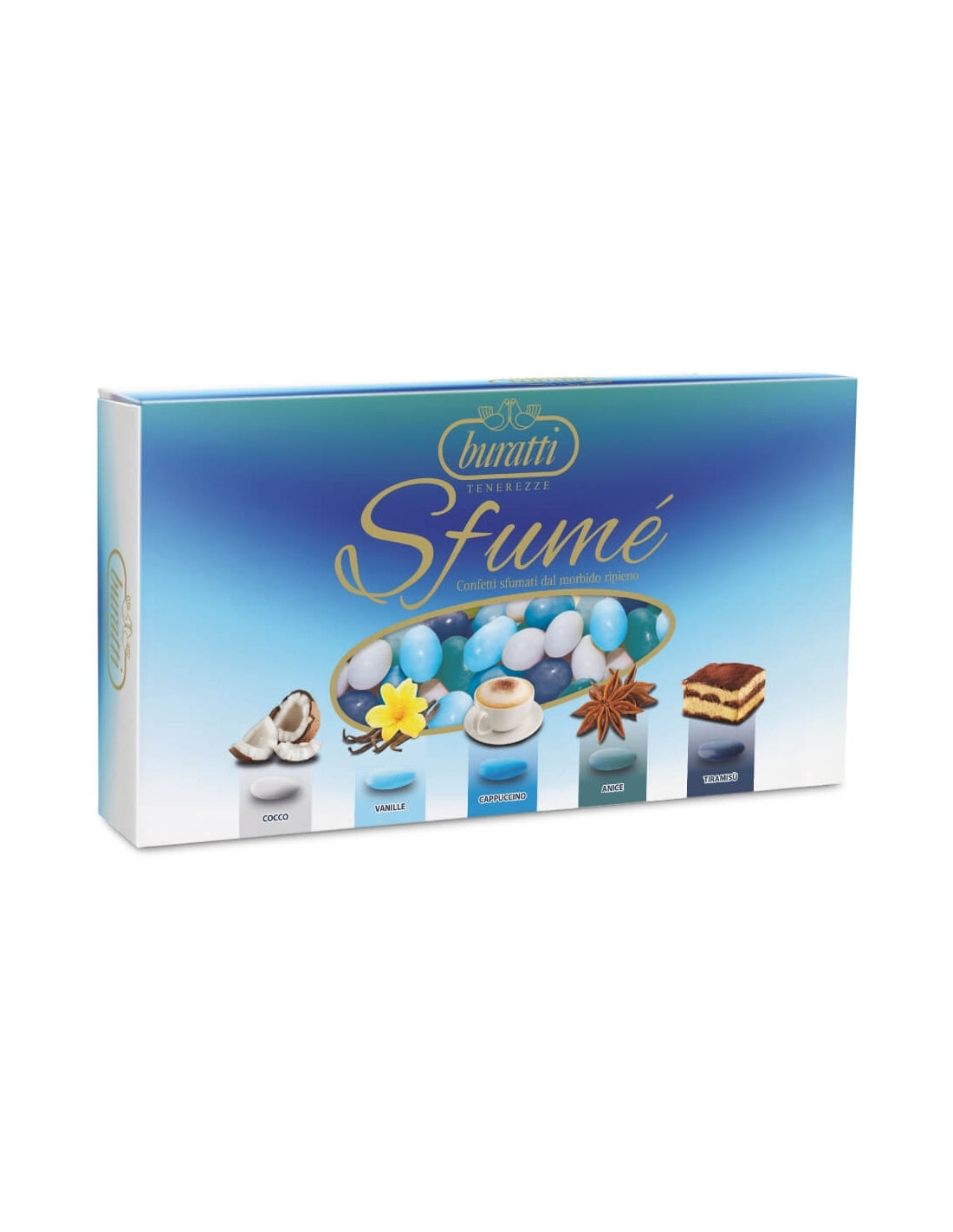 Confetti Tenerezze sfumè azzurro 1 Kg - Buratti